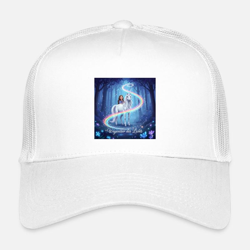 Panneau indicateur de lumière dans la forêt de licornes Casquette trucker enfant