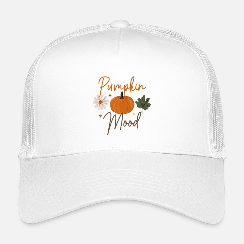 Pumpkin Mood Autumn Floral Kids’ Trucker Cap