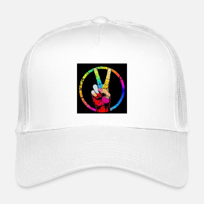 Bunter Friedenshandwirbel Kinder Trucker-Cap