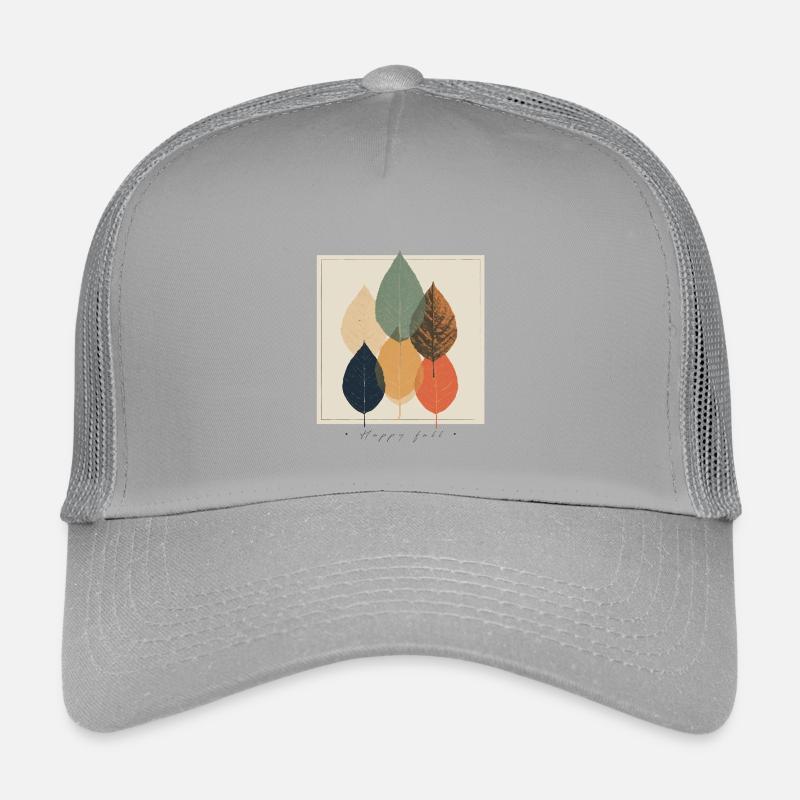 Autumn Leaf Mosaic: Retro Palette Kids’ Trucker Cap