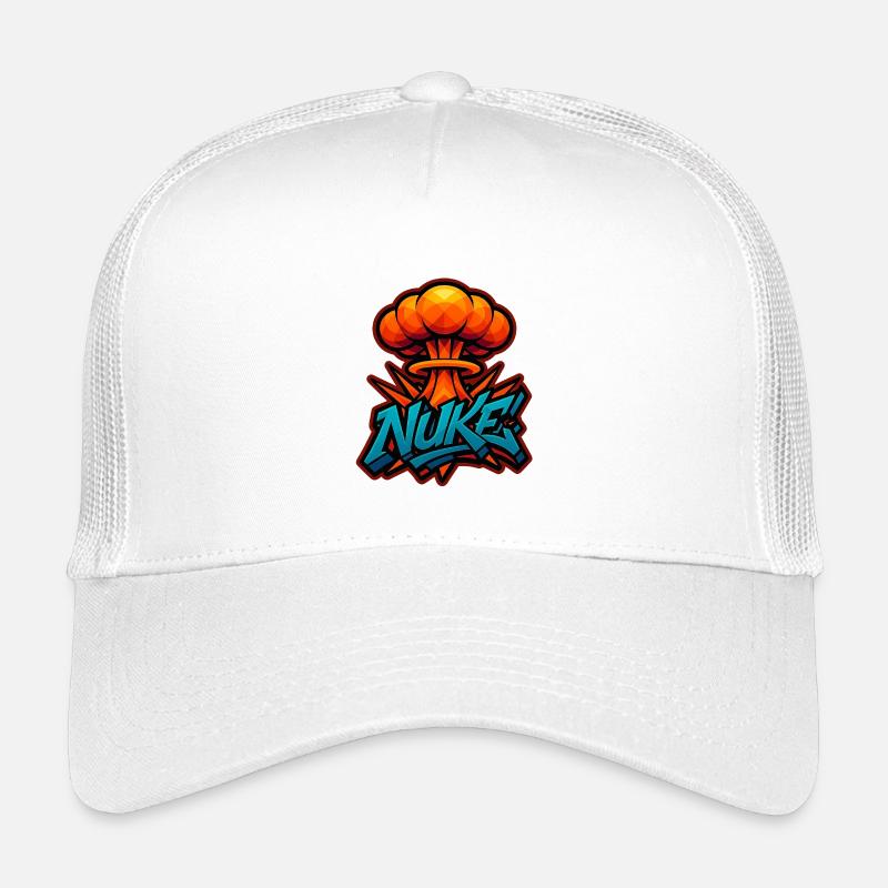 MICRO-ONDE!  - Explosion de graffitis | Design exclusif - Casquette trucker enfant - blanc