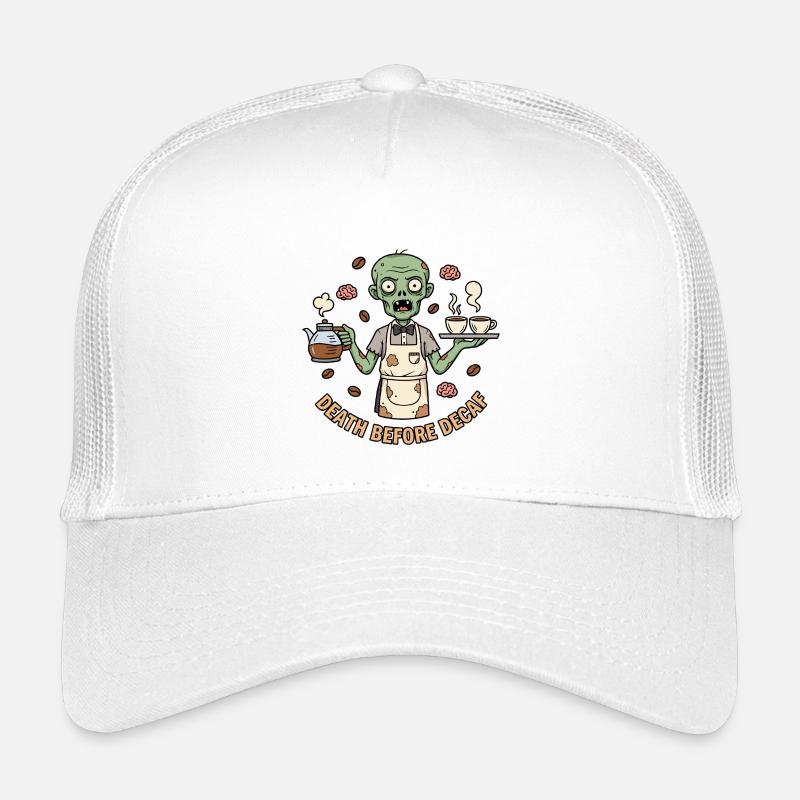 Zombie Barista Mort Avant Décaféiné Casquette trucker enfant