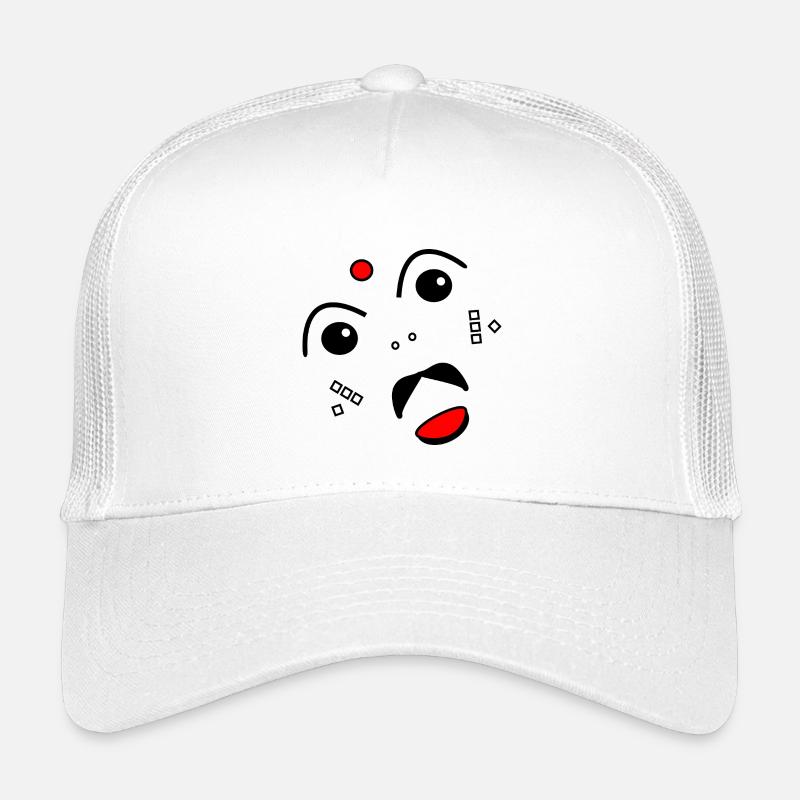 Visage stylisé Casquette trucker enfant