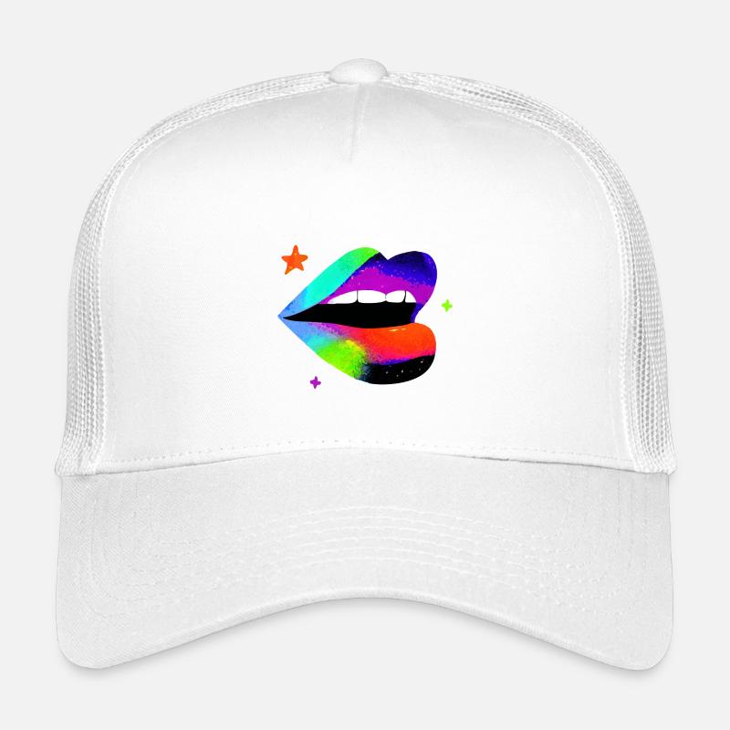 Rainbow Lip Pop Art Kids’ Trucker Cap