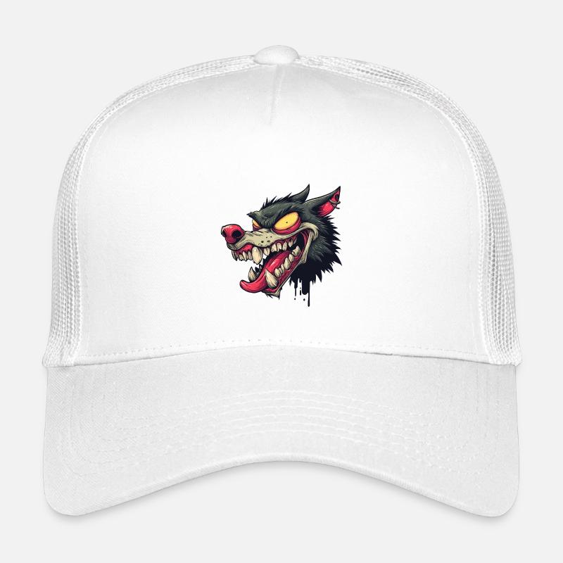 Graffiti féroce tête de loup Casquette trucker enfant