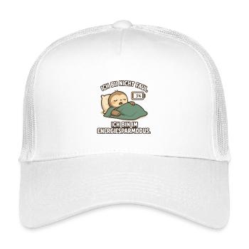 I'm Not Lazy – Power Saving Mode - Kids’ Trucker Cap - white - Front