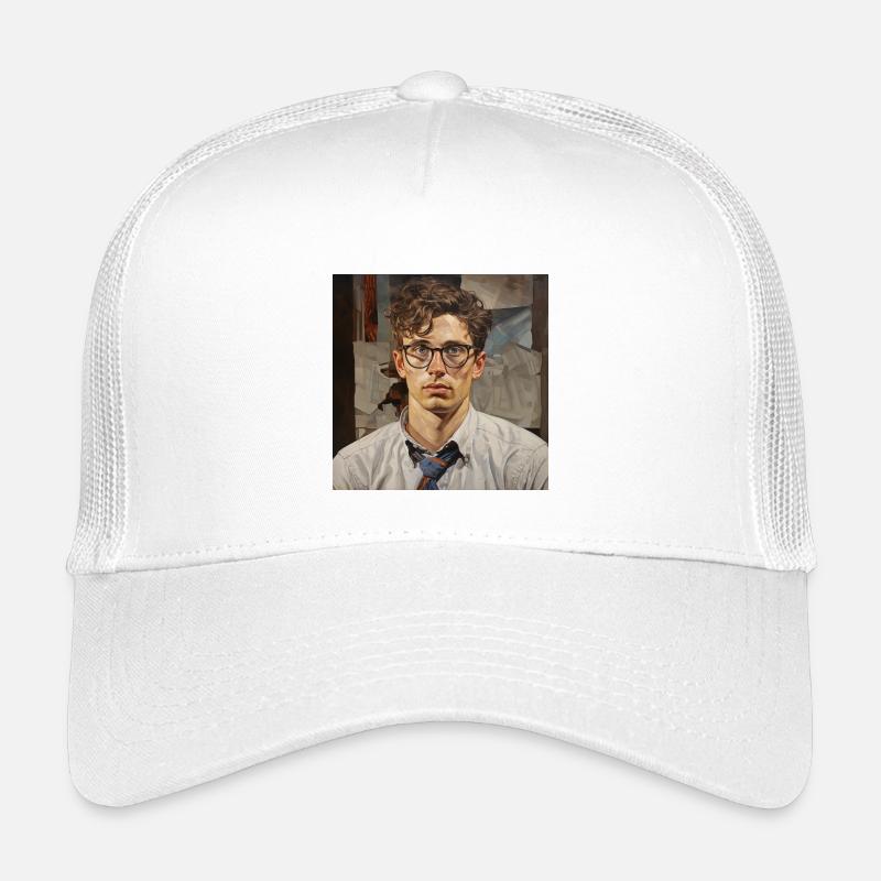 Geometrisches Porträt Brille Kinder Trucker-Cap