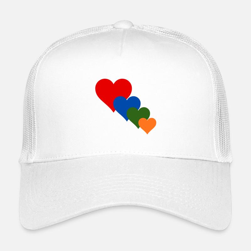 Bunte Herzen Kinder Trucker-Cap