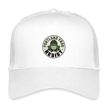 Portland Resistance Frog - T-Shirt de protestation États-Unis - Casquette trucker enfant - blanc - Devant