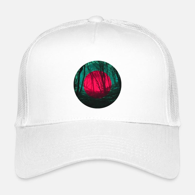 Waldfinsternis - Kinder Trucker-Cap - Weiß