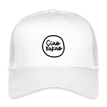 "Ciao Kakao" - Kinder Trucker-Cap - Weiß - Vorne