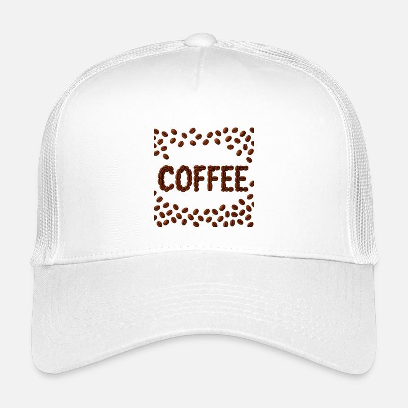 Coffee Beans Word Design Kids’ Trucker Cap