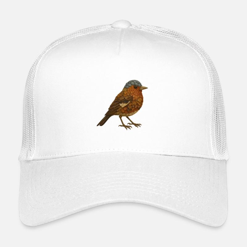Buchfink im Naturlook - Kinder Trucker-Cap - Weiß