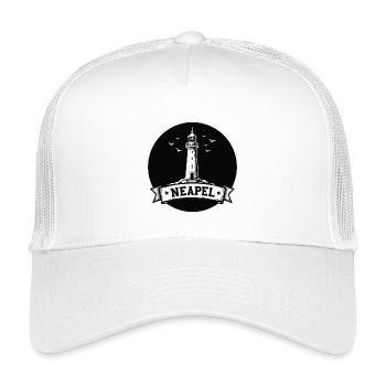 Leuchtturm Neapel Italien Wahrzeichen - Kinder Trucker-Cap - Weiß - Vorne