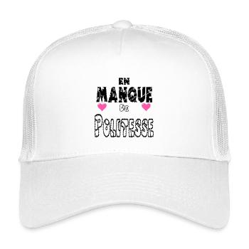 Lack of Politeness - Kids’ Trucker Cap - white - Front