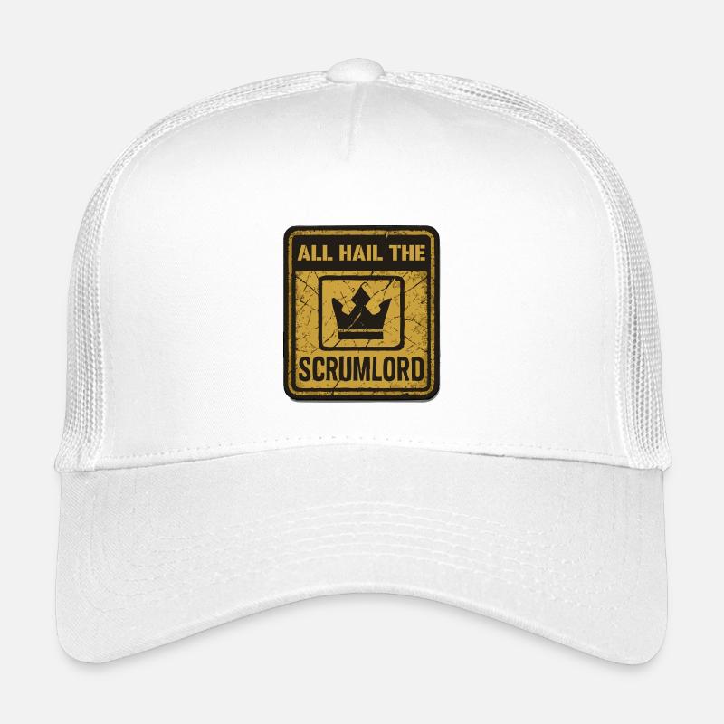 All Hail the Scrumlord - Kinder Trucker-Cap - Weiß