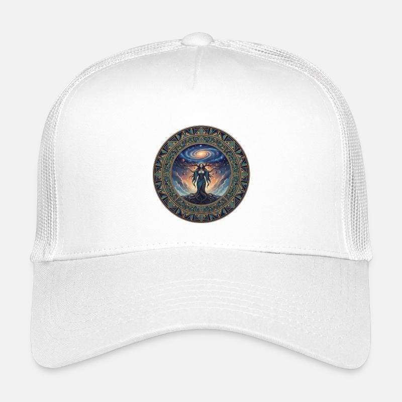 Kosmische Gaia Mandala - Kinder Trucker-Cap - Weiß