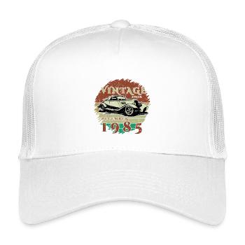 40ème Anniversaire - Classique - Millésime depuis 12/1985 - Casquette trucker enfant - blanc - Devant