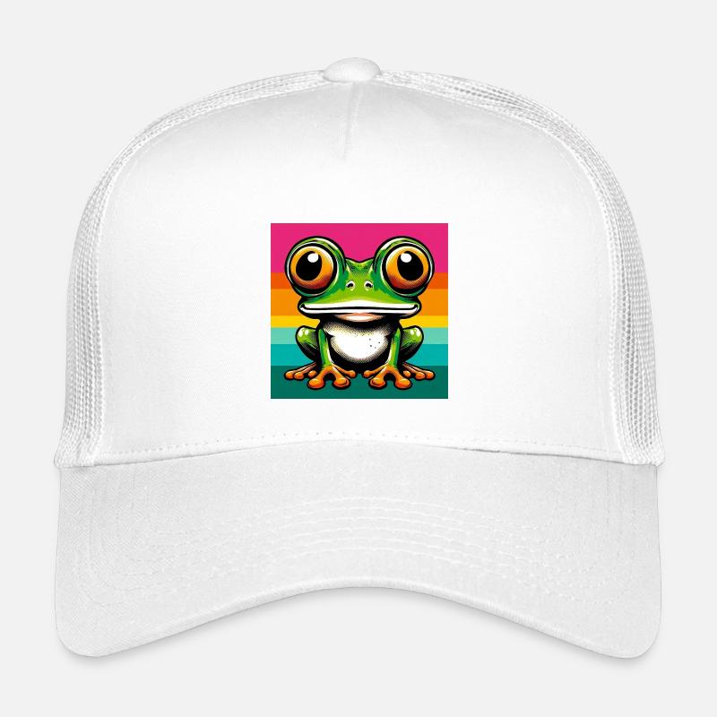 frog - Kids’ Trucker Cap - white