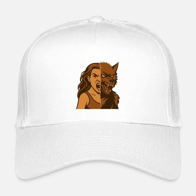 Human-Werewolf Duality Kids’ Trucker Cap