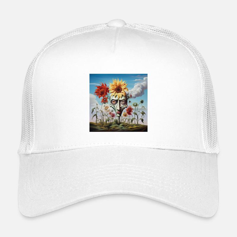 Surreal Sun Head Face Kids’ Trucker Cap