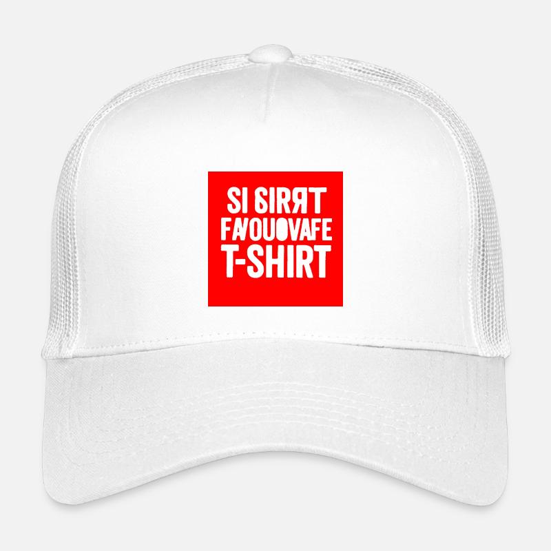 T-Shirt mit fehlerhaftem Textblock Kinder Trucker-Cap