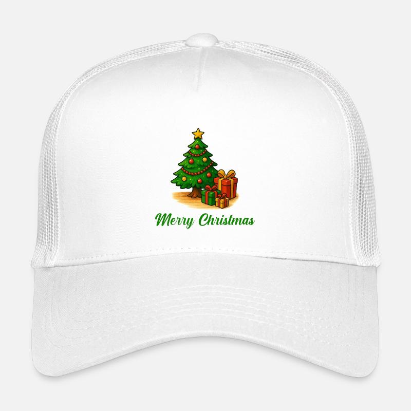Weihnachtsbaum Geschenke Kinder Trucker-Cap