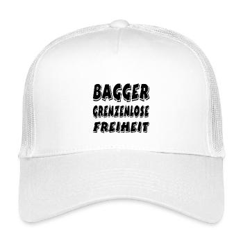 Excavatrice - Casquette trucker enfant - blanc - Devant