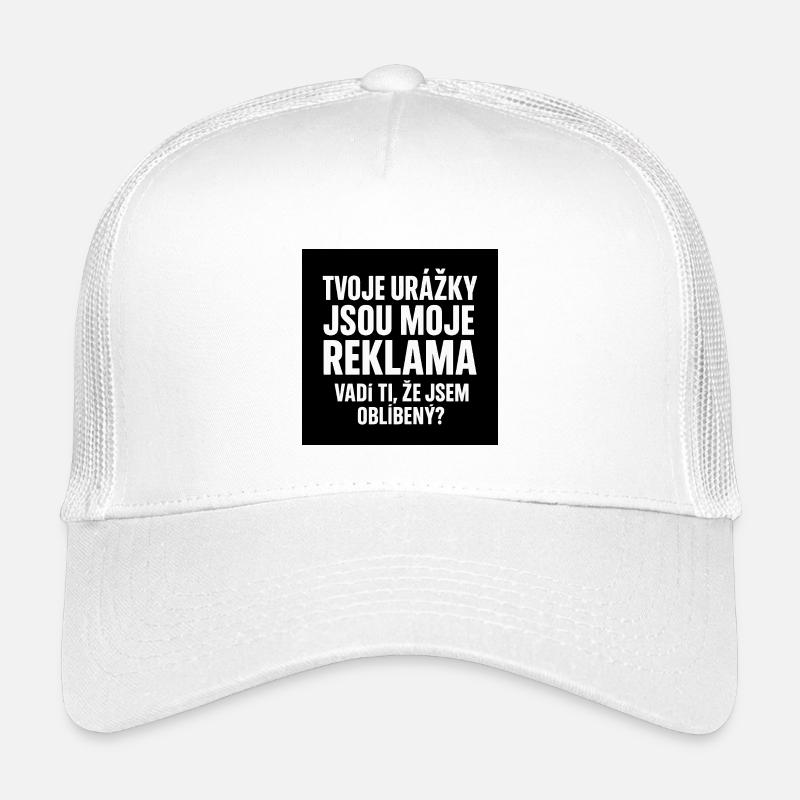 Deine Beleidigungen Meine Werbung - Kinder Trucker-Cap - Weiß