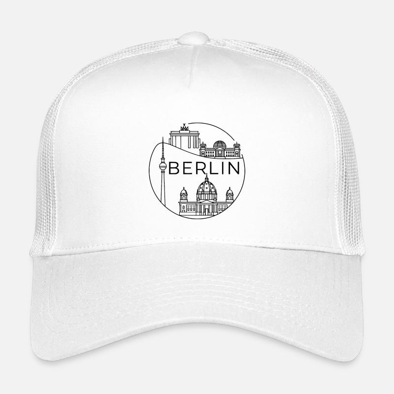 Berlin Landmark : conception moderne de lignes en cercle Casquette trucker enfant