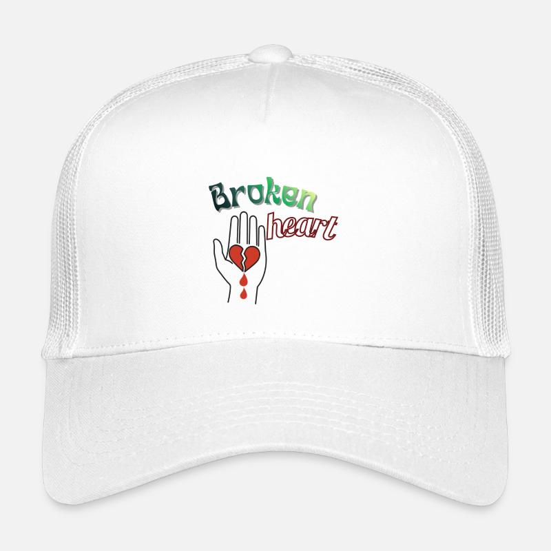 Hand mit gebrochenem Herzen Kinder Trucker-Cap