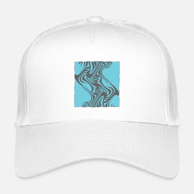Zebra Pattern Cyan Kids’ Trucker Cap