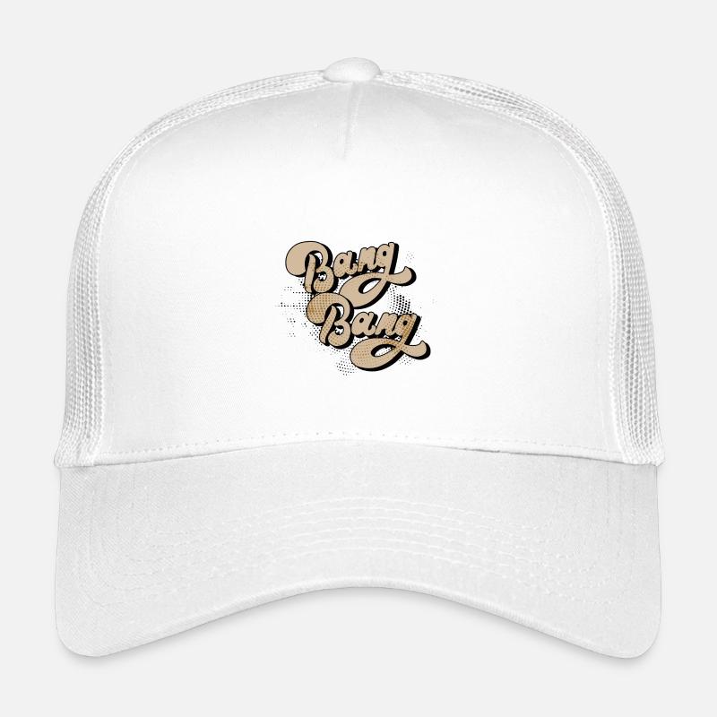 Bang Bang Retro Halbton - Kinder Trucker-Cap - Weiß