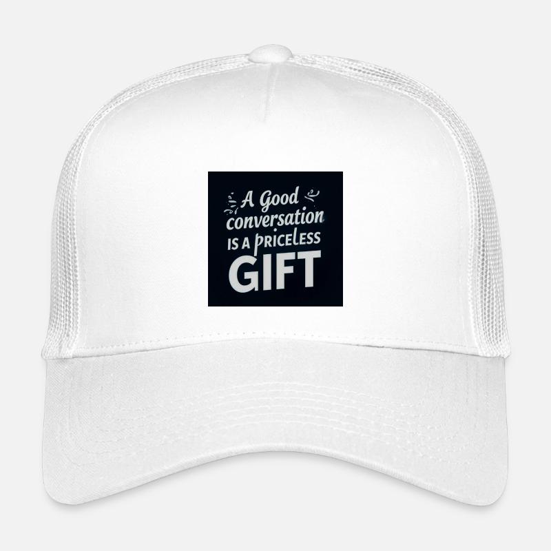 A Good Conversation is a Precious Gift Kids’ Trucker Cap