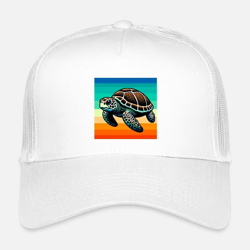 Schildkröte - Kinder Trucker-Cap - Weiß