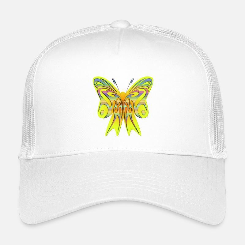 Papillon néon coloré sur l’arc Casquette trucker enfant