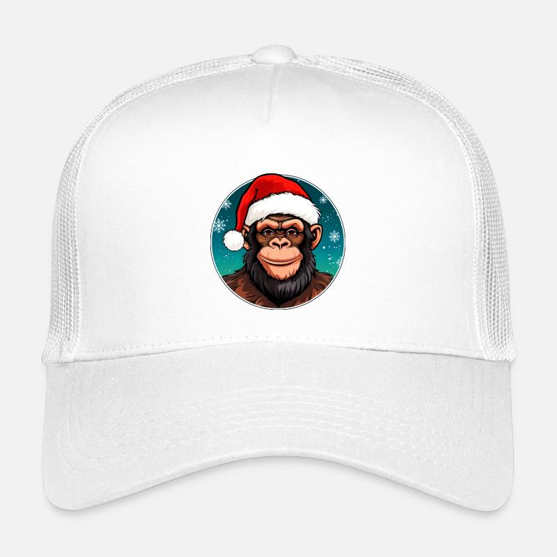 Christmas Chimpanzees Kids’ Trucker Cap