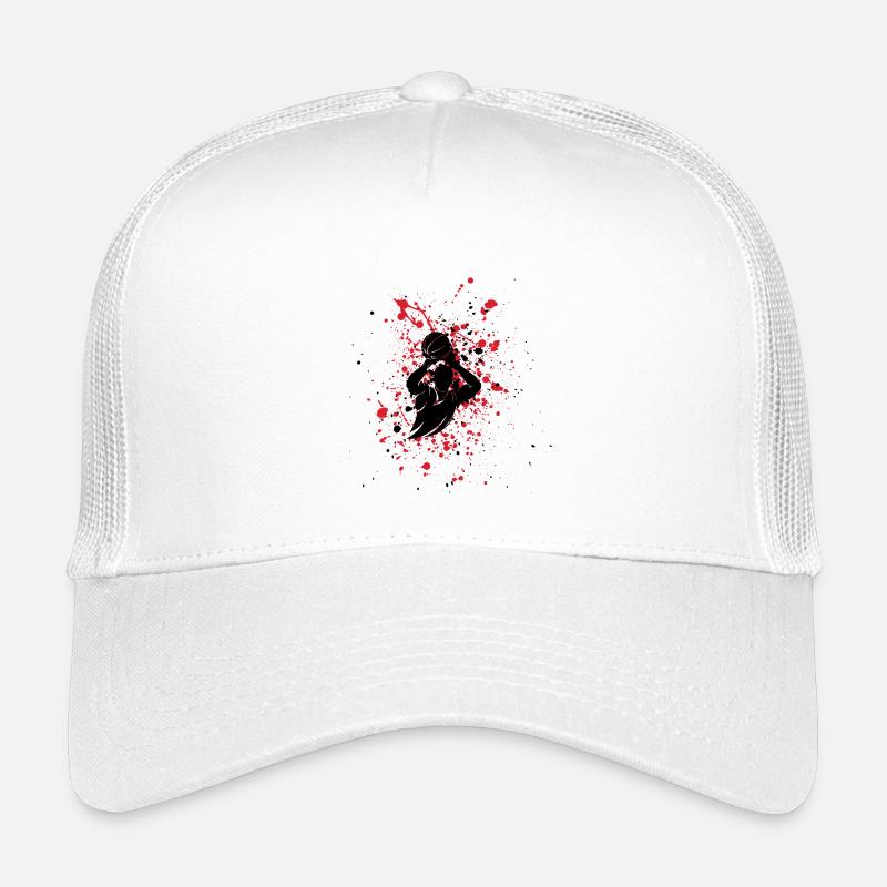 Basketball Player Splash Red Kids’ Trucker Cap