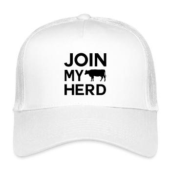 Bauer Design Join My Herd - Kids’ Trucker Cap - white - Front