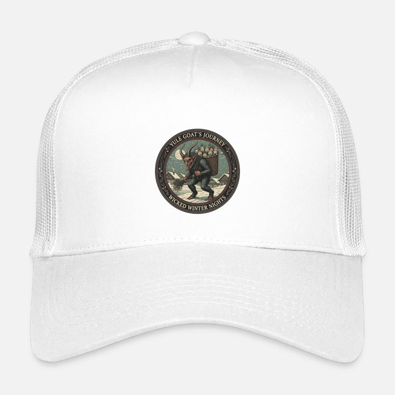 Die Reise der Weihnachtsziege – Böse Winternächte - Kinder Trucker-Cap - Weiß