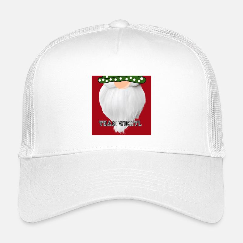 Team Wichtl Weihnachtsgnom - Kinder Trucker-Cap - Weiß