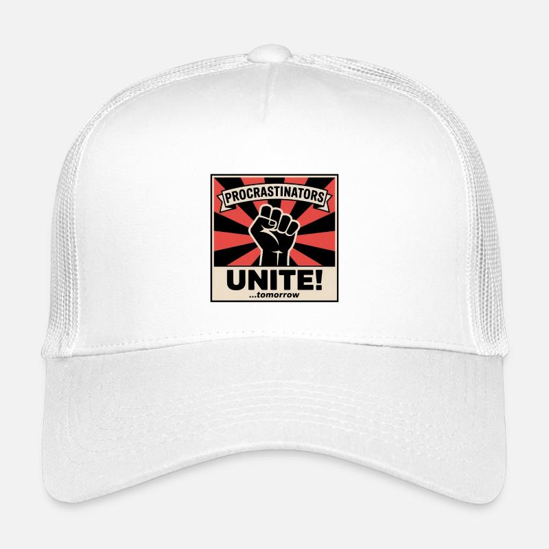 Les procrastinateurs s’unissent (... Demain) - Mèmes drôles Casquette trucker enfant