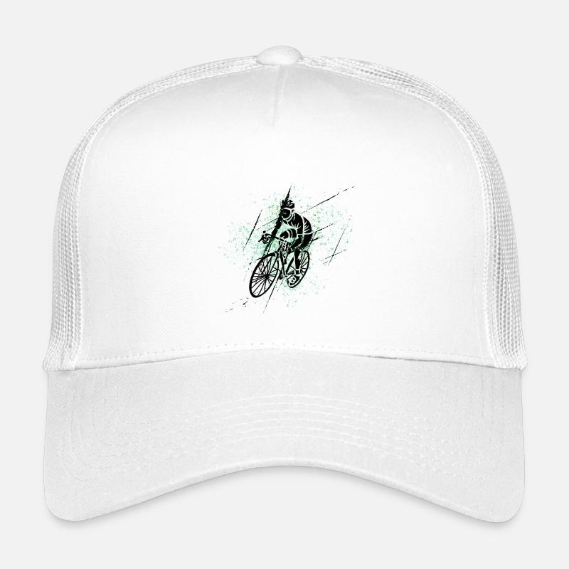 Green Spray Cyclist Kids’ Trucker Cap