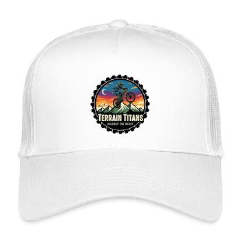 Terrain Titans MTB Unleashed - Kids’ Trucker Cap - white - Front