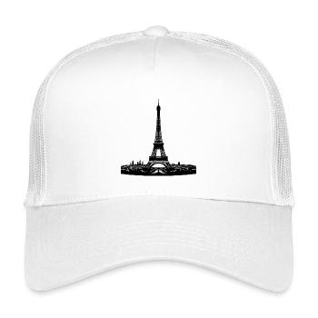 French eye-catcher Eiffel Tower typical Paris - Kids’ Trucker Cap - white - Front