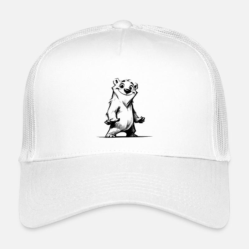 Un ours de dessin animé avec un charisme cool à câliner Casquette trucker enfant