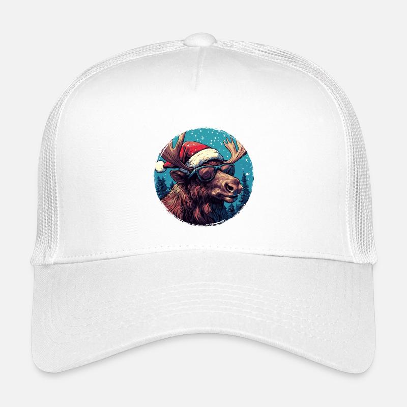  Rentier mit Sonnenbrille Kinder Trucker-Cap