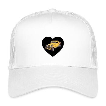 Autos - Kinder Trucker-Cap - Weiß - Vorne