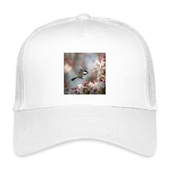 Flight in the Magic of Blossoms – Spring Morning - Kids’ Trucker Cap - white - Front