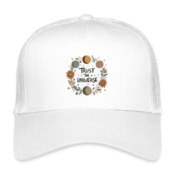 Vertraue dem Universum - Kinder Trucker-Cap - Weiß - Vorne